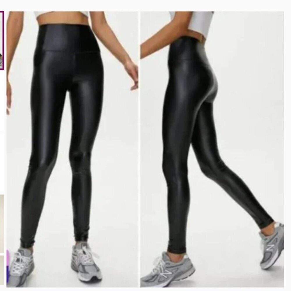 Wilfred Free Aritzia Daria Faux Leather Leggings Black - L - China